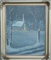 Print Title: Christmas Church