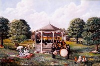 Print Title: Old Shawnee Town Gazebo